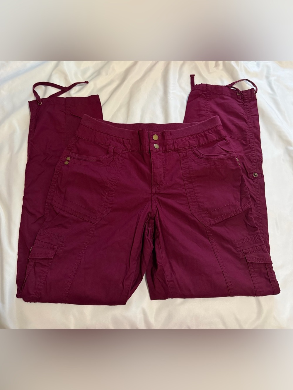 Style & Co. Petite Burgundy Cargo Pants